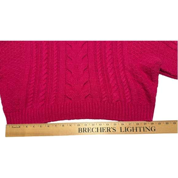 Pilcro from Anthropologie pink cable sweater. Size M. NWOT! - Picture 4 of 14